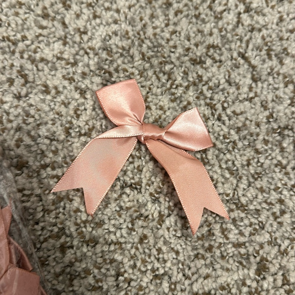 New bag of pink (closer to rose gold) ribbons
